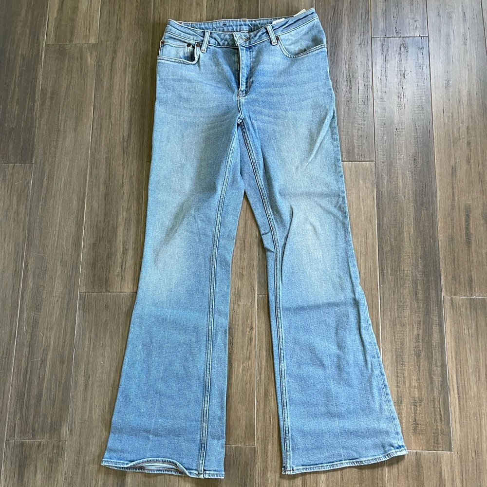 Weekday Light Blue Wide Leg Jeans
